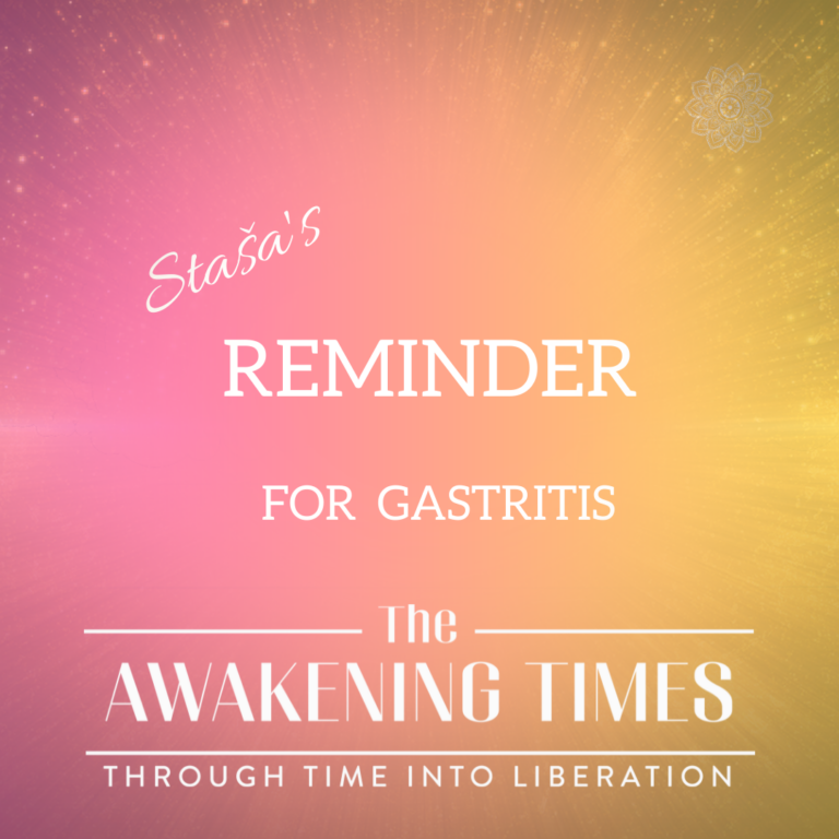 Staša’s Reminder for Gastritis