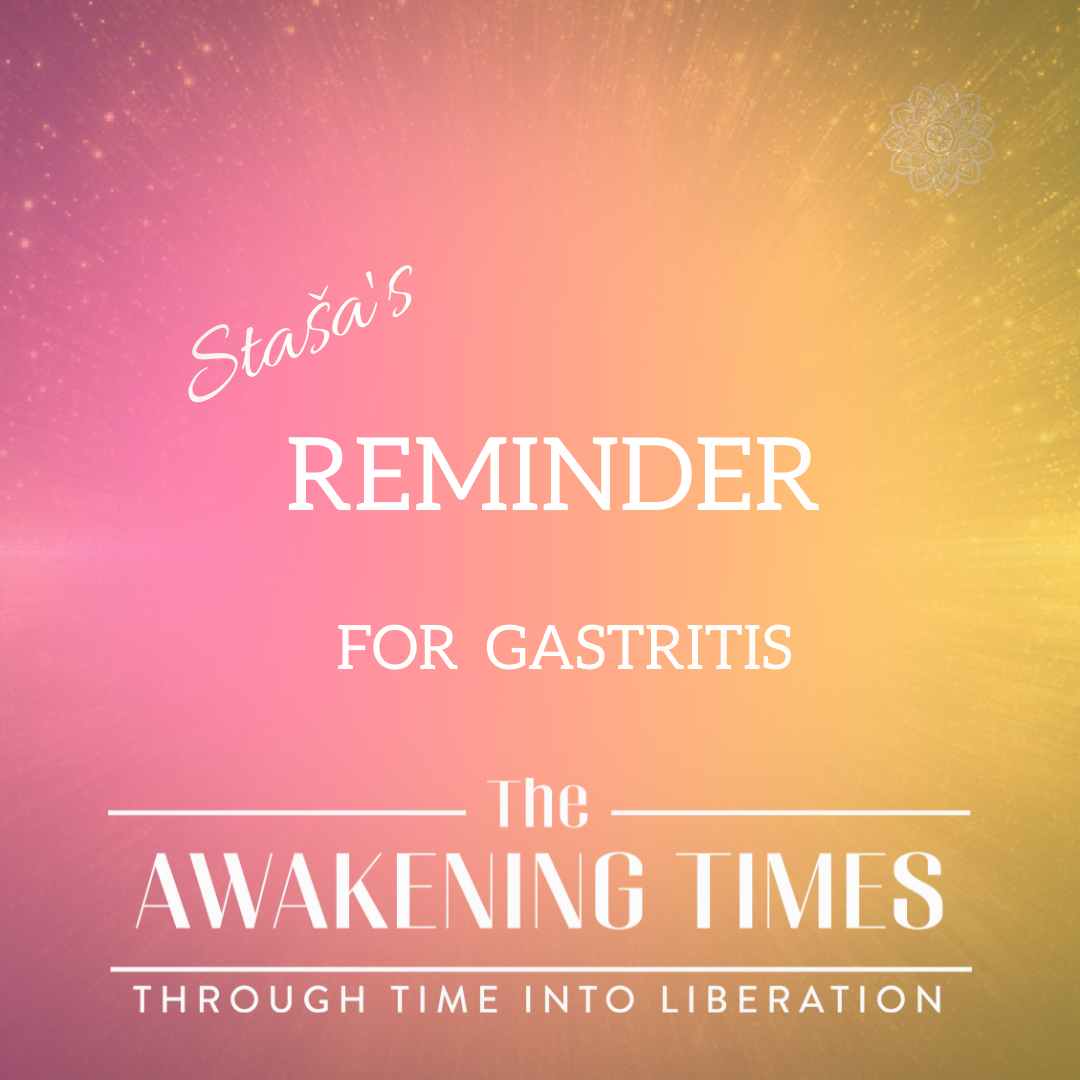 Staša’s Reminder for Gastritis